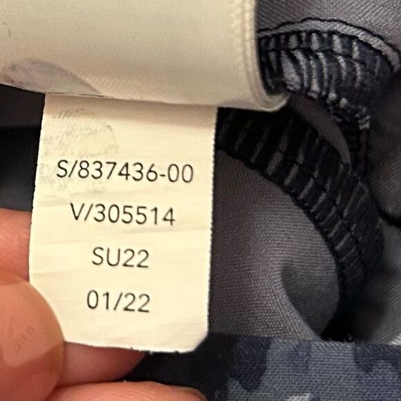 Athleta Brooklyn Ankle Pants in Captivate Chrome Blue Print Size 2 style 837436 - Picture 10 of 13